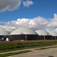 De vergisters: hier ontstaat het biogas.